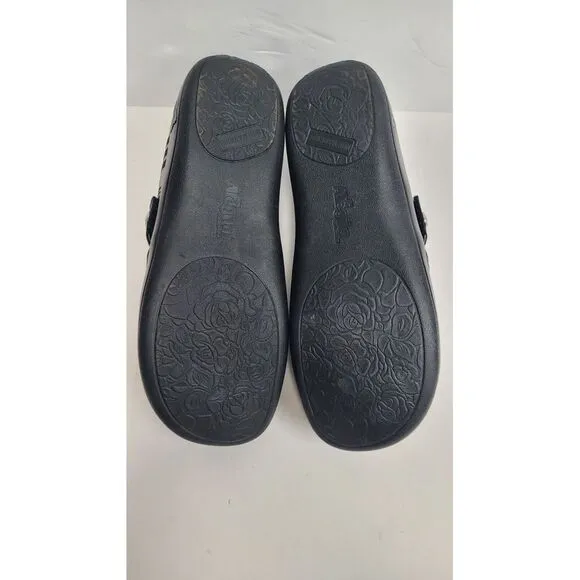 Alegria KARA 597XW Women's Black Plaid  Comfort Slip On Clogs Shoes EU 41 US 9.5