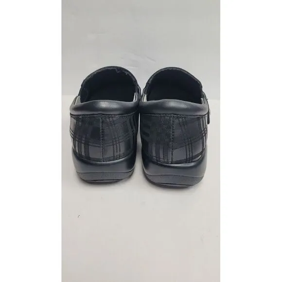 Alegria KARA 597XW Women's Black Plaid  Comfort Slip On Clogs Shoes EU 41 US 9.5