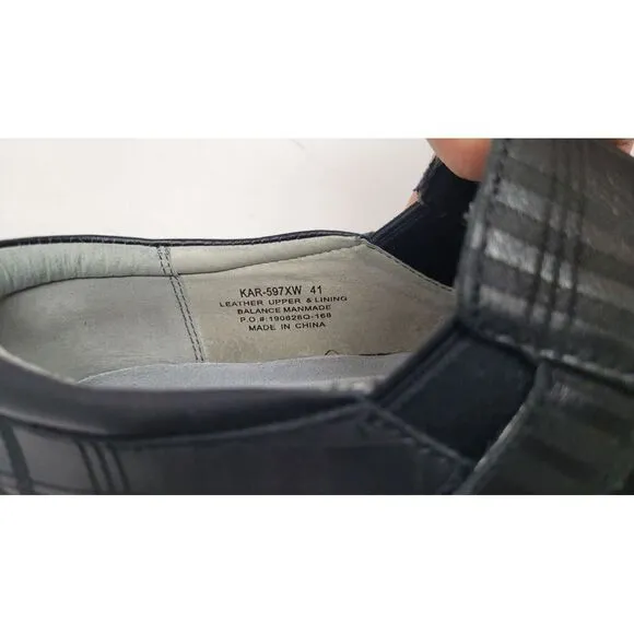 Alegria KARA 597XW Women's Black Plaid  Comfort Slip On Clogs Shoes EU 41 US 9.5