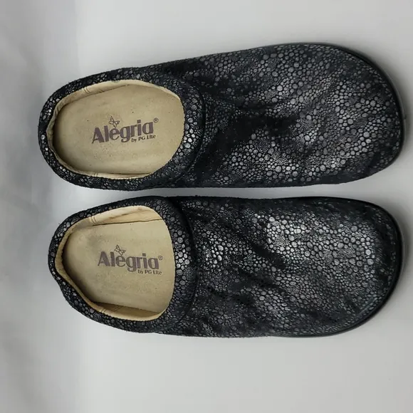 Alegria Kayla Bubble Trouble Mule Clogs Textured Sparkle Comfort Slip Resistant