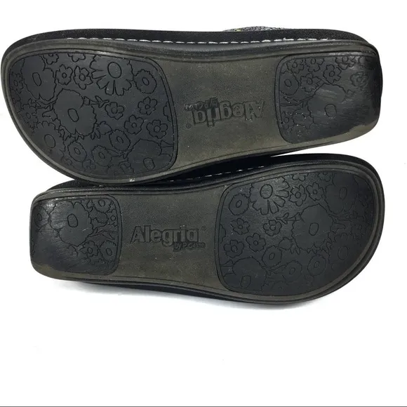 Alegria Paloma 335 Mary Jane Blue Bubbles Iridescent Metallic Leather Shoes
