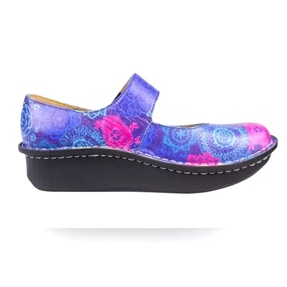 Alegria Paloma PRO Kaleidoscope Mary Jane Clogs Size  Euro 38/ US 8-8.5