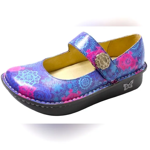 Alegria Paloma PRO Kaleidoscope Mary Jane Clogs Size  Euro 38/ US 8-8.5