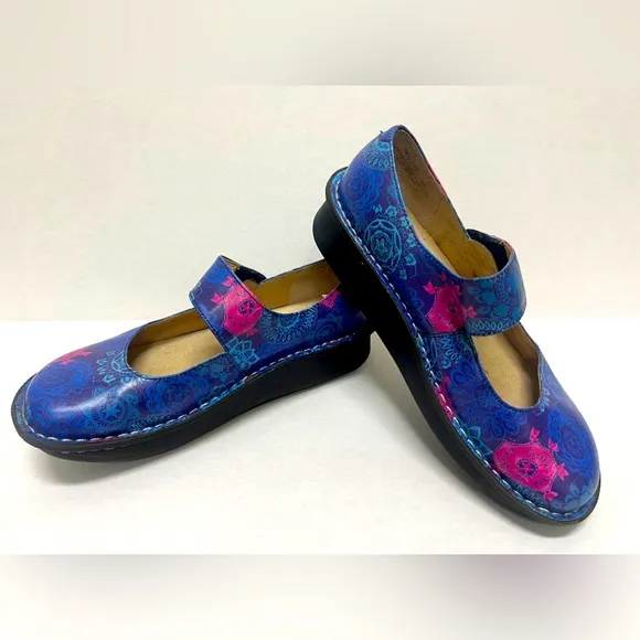 Alegria Paloma PRO Kaleidoscope Mary Jane Clogs Size  Euro 38/ US 8-8.5
