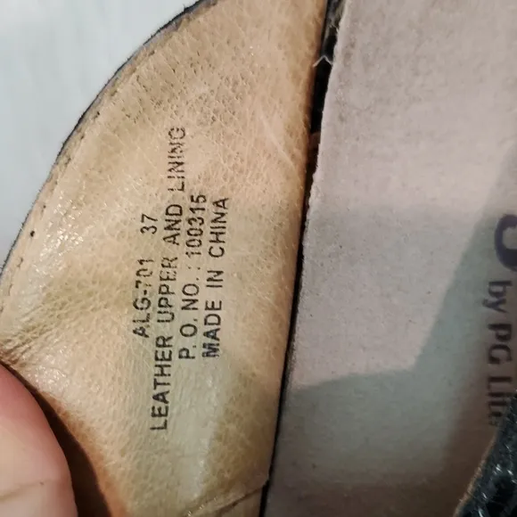 Alegria Women Comfort ALG-701 Leather Snake Clogs Mule shoes sz 37/7-7.5