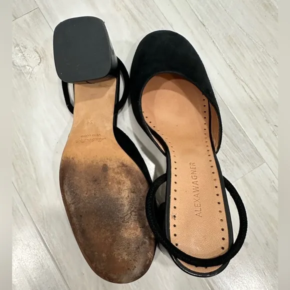 Alexa Wagner Slip-on Slingback Block Heels