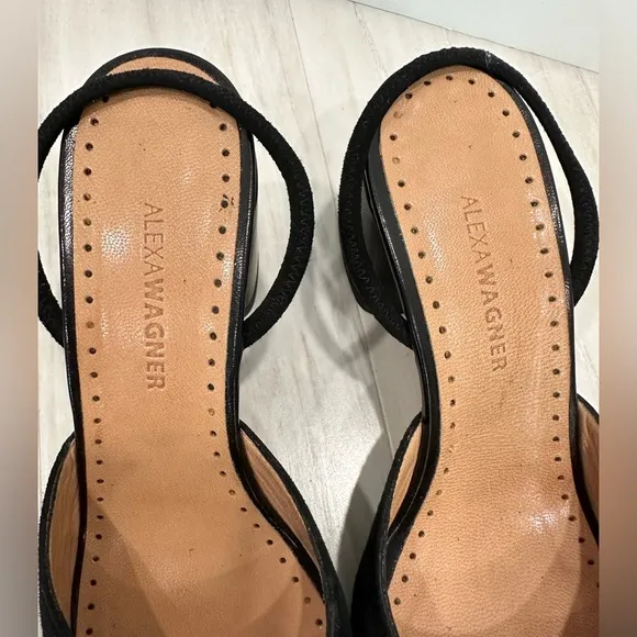 Alexa Wagner Slip-on Slingback Block Heels