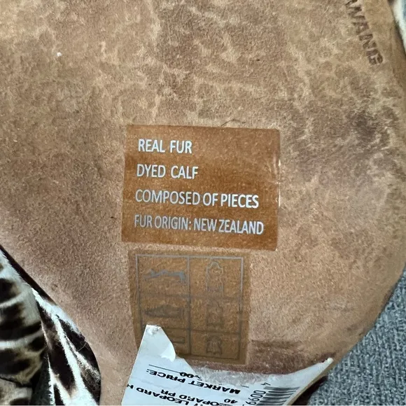 Alexander Wang Avery Leopard Calf Hair Mules size 40