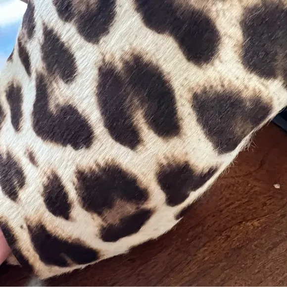 Alexander Wang Avery Leopard Calf Hair Mules size 40