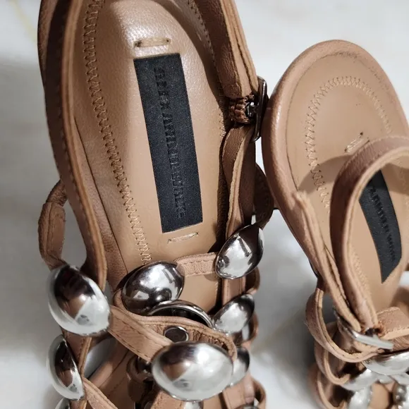 Alexander Wang Bree Studded Runway Sandal Heels 39