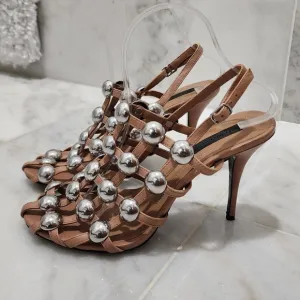 Alexander Wang Bree Studded Runway Sandal Heels 39