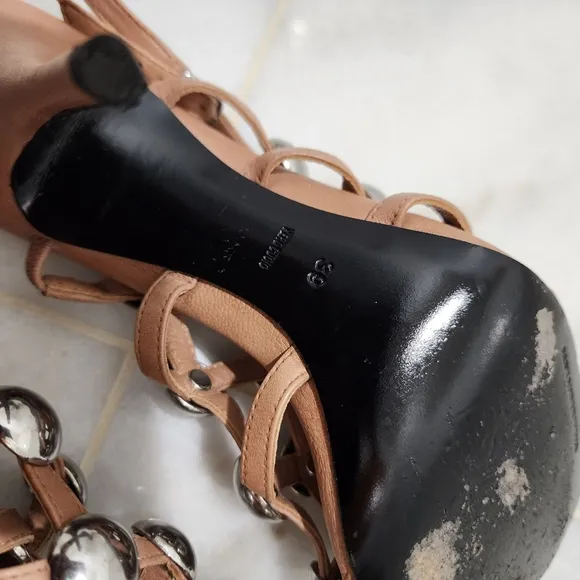Alexander Wang Bree Studded Runway Sandal Heels 39