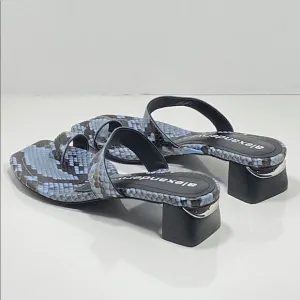 Alexander Wang snakeskin embossed mules size 36