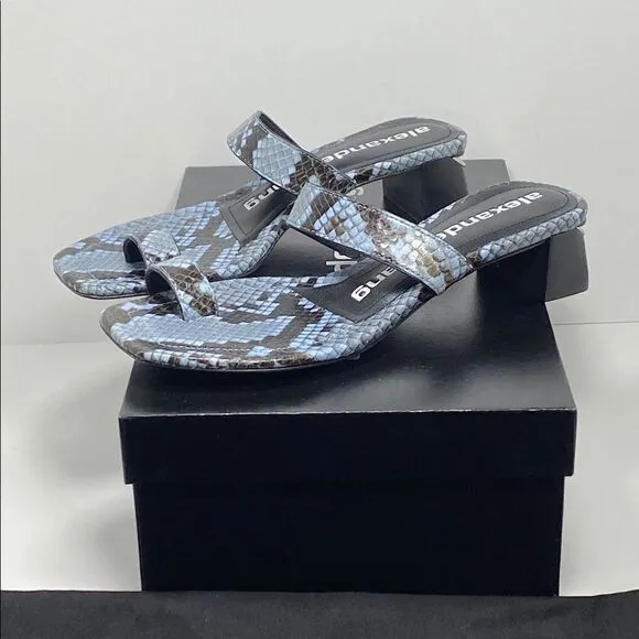 Alexander Wang snakeskin embossed mules size 36