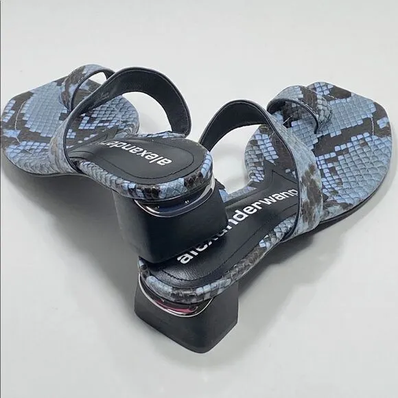 Alexander Wang snakeskin embossed mules size 36