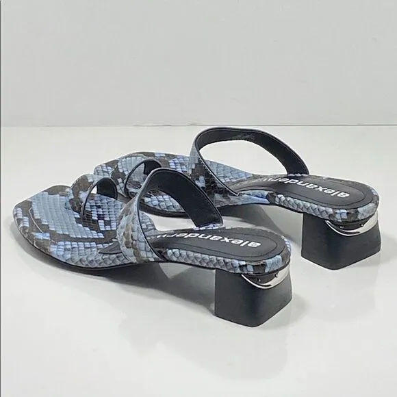 Alexander Wang snakeskin embossed mules size 36
