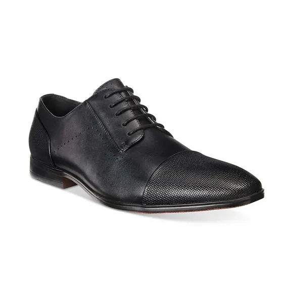 Alfani Mens Monroe Cap Toe Oxfords Black 12M