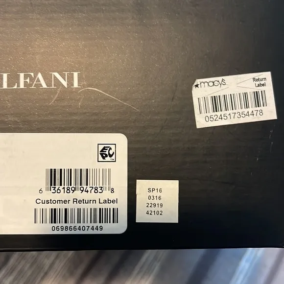 Alfani Owen Derby Oxfords Size 9.5M Cap Toe Lace Up Dress Shoes Black Felt NWB