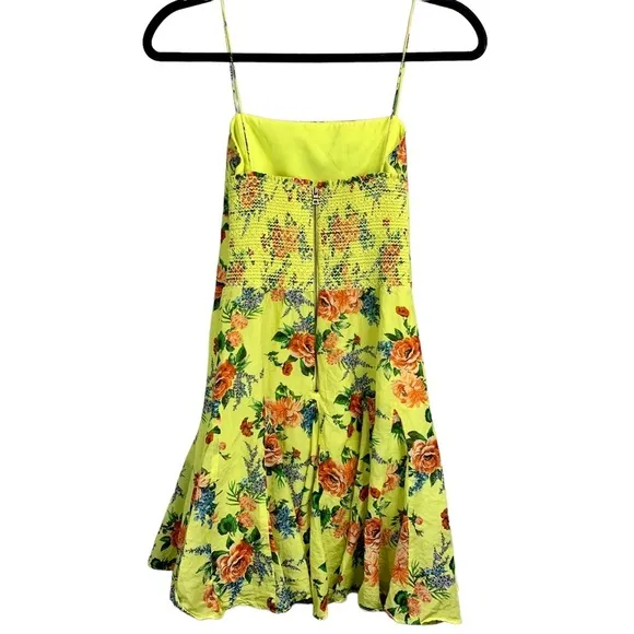 ALICE   OLIVIA Ginny Pleated Floral Silk-Blend Voile Mini Dress