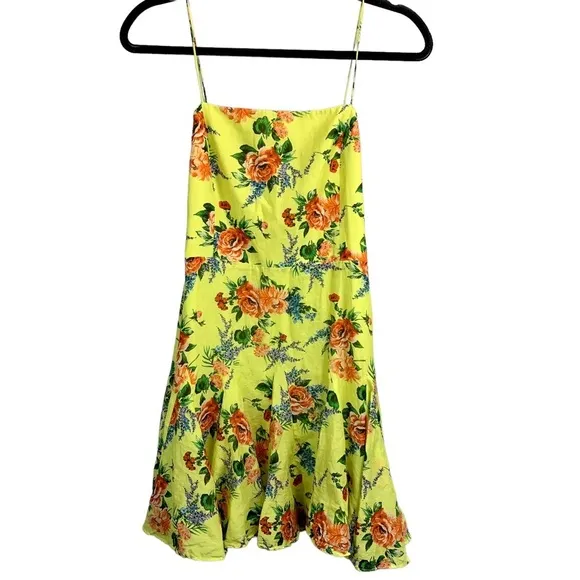 ALICE   OLIVIA Ginny Pleated Floral Silk-Blend Voile Mini Dress