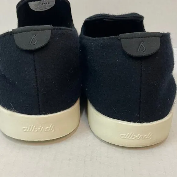 Allbirds Men's Sz 12 Merino Wool Slip-on Casual Loungers Sneakers in True Black
