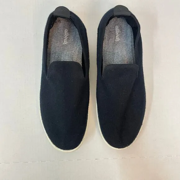 Allbirds Men's Sz 12 Merino Wool Slip-on Casual Loungers Sneakers in True Black
