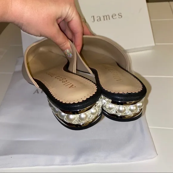 Allegra James Pearl Mules