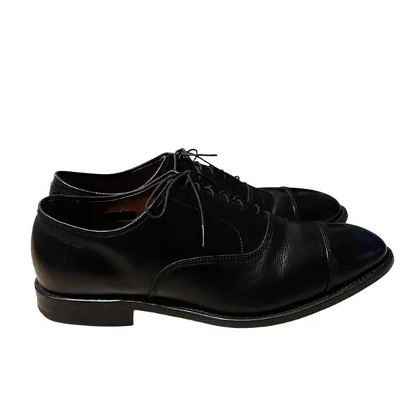 Allen Edmonds 10 Park Avenue Cap Toe Oxfords Lace Up LUXURY Dress Shoes Black
