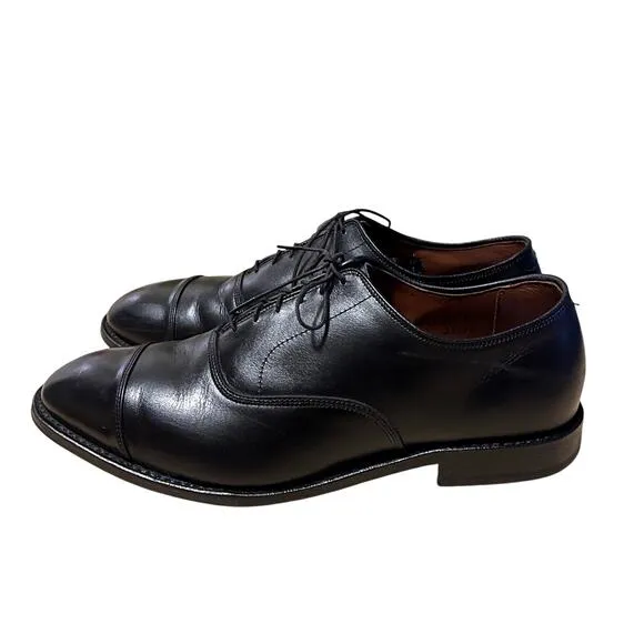 Allen Edmonds 10 Park Avenue Cap Toe Oxfords Lace Up LUXURY Dress Shoes Black