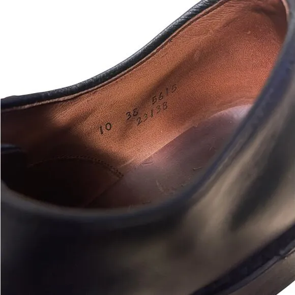 Allen Edmonds 10 Park Avenue Cap Toe Oxfords Lace Up LUXURY Dress Shoes Black
