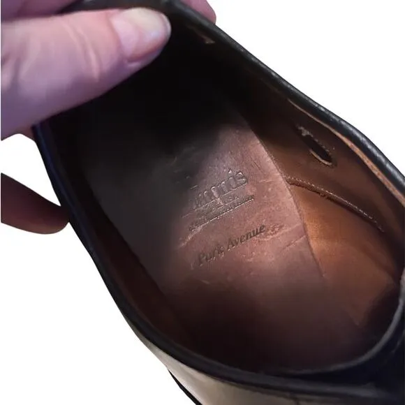 Allen Edmonds 10 Park Avenue Cap Toe Oxfords Lace Up LUXURY Dress Shoes Black