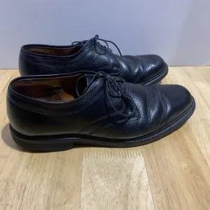 ALLEN EDMONDS &quot;Becker&quot; grained black leather Cap-Toe DRESS OXFORDS sz 8D
