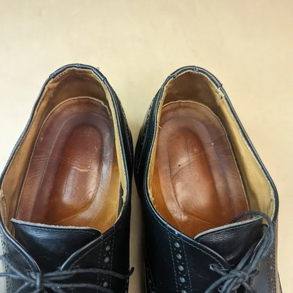 Allen Edmonds &quot;Benton&quot; Cap Toe Oxfords 3408 Men's Size 15D Black leather. Vibram