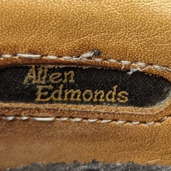 Allen Edmonds &quot;Benton&quot; Cap Toe Oxfords 3408 Men's Size 15D Black leather. Vibram