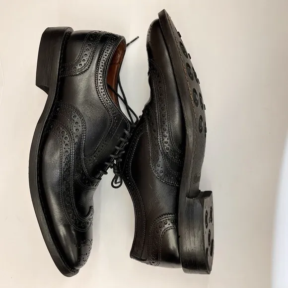 Allen Edmonds  &quot;MCALLISTER&quot; Wingtip Oxfords Sz 8 D Black DAINITE SOLES (394N)