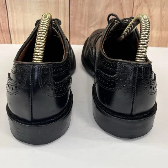 Allen Edmonds  &quot;MCALLISTER&quot; Wingtip Oxfords Sz 8 D Black DAINITE SOLES (394N)