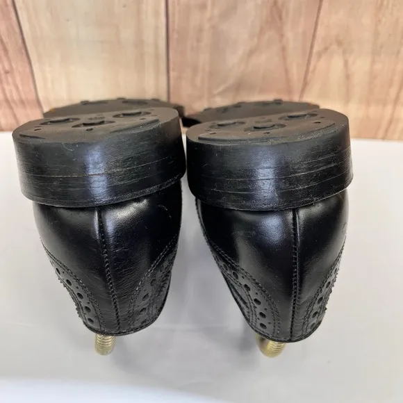 Allen Edmonds  &quot;MCALLISTER&quot; Wingtip Oxfords Sz 8 D Black DAINITE SOLES (394N)