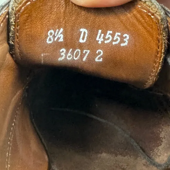 Allen Edmonds &quot;MCGREGOR&quot; Men's Wingtip Blucher Oxfords‎ 8.5 D- Dark Brown