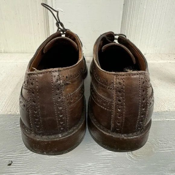 Allen Edmonds &quot;MCGREGOR&quot; Men's Wingtip Blucher Oxfords‎ 8.5 D- Dark Brown
