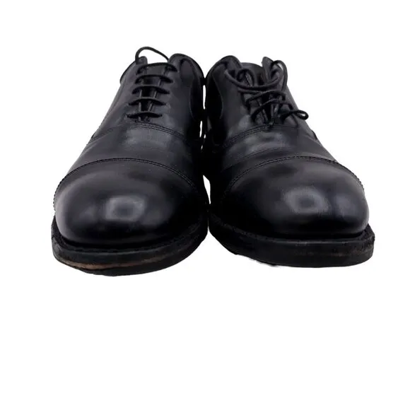 ALLEN EDMONDS  &quot;PARK AVENUE&quot; 5617 Mens Cap-Toe Oxfords Black DAINITE Size 10.5 B