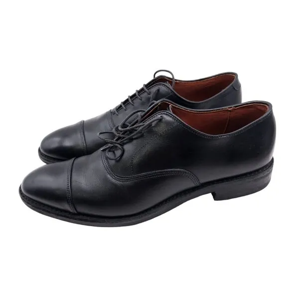 ALLEN EDMONDS  &quot;PARK AVENUE&quot; 5617 Mens Cap-Toe Oxfords Black DAINITE Size 10.5 B
