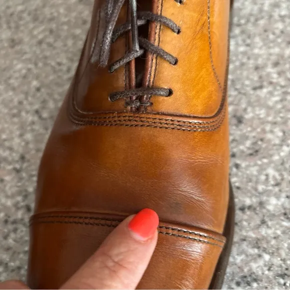 Allen Edmonds &quot;Park Avenue&quot; Cap-Toe Men's Brown Oxfords Size 9EEE