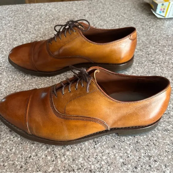 Allen Edmonds &quot;Park Avenue&quot; Cap-Toe Men's Brown Oxfords Size 9EEE