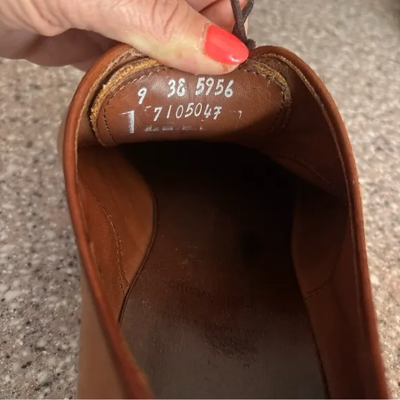 Allen Edmonds &quot;Park Avenue&quot; Cap-Toe Men's Brown Oxfords Size 9EEE