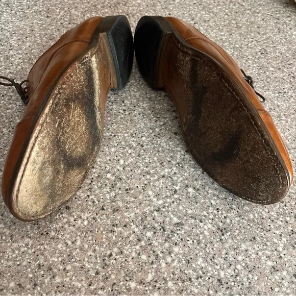 Allen Edmonds &quot;Park Avenue&quot; Cap-Toe Men's Brown Oxfords Size 9EEE