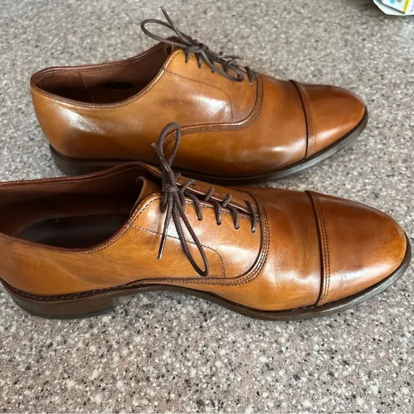 Allen Edmonds &quot;Park Avenue&quot; Cap-Toe Men's Brown Oxfords Size 9EEE