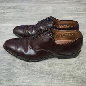 Allen Edmonds  &quot;PARK AVENUE&quot; Cap Toe Oxfords Size 9.5 Burgundy 5675