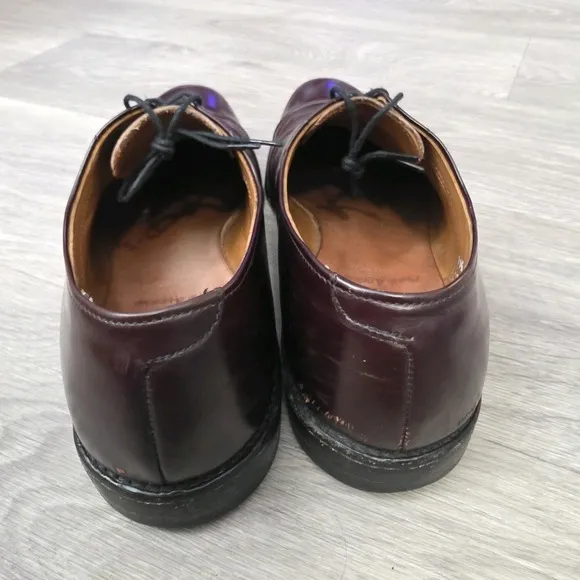 Allen Edmonds  &quot;PARK AVENUE&quot; Cap Toe Oxfords Size 9.5 Burgundy 5675