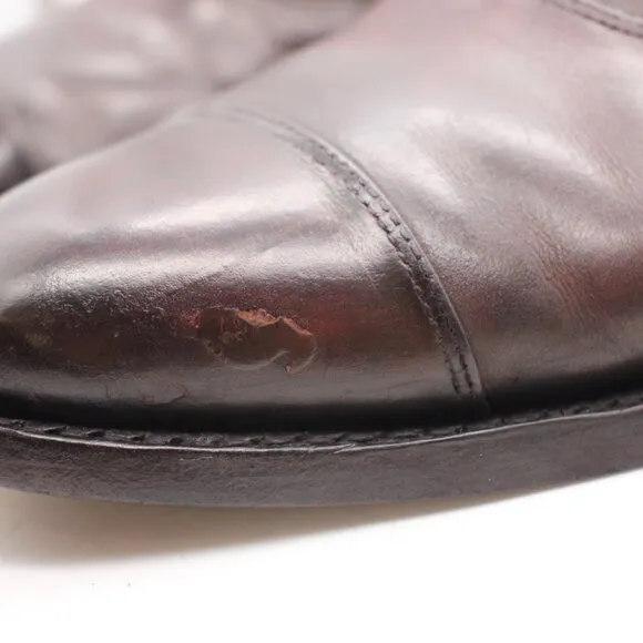 Allen Edmonds &quot;PARK AVENUE&quot; Men Cap-Toe Oxfords 10.5 D Coffee Made in USA