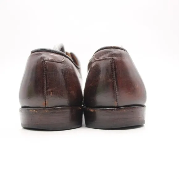 Allen Edmonds &quot;PARK AVENUE&quot; Men Cap-Toe Oxfords 10.5 D Coffee Made in USA